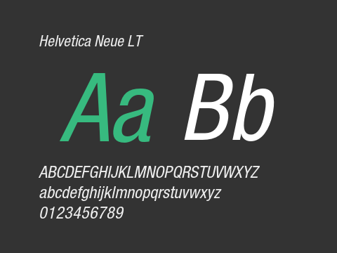 Helvetica Neue LT