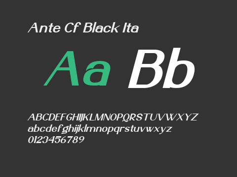 Ante Cf Black Ita