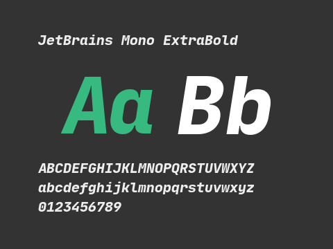 JetBrains Mono ExtraBold