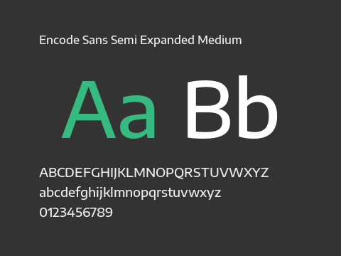 Encode Sans Semi Expanded Medium