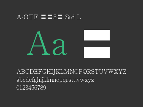 A-OTF 秀英5号 Std L