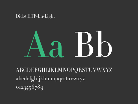 Didot HTF-L11-Light