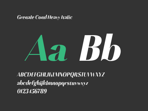 Grenale Cond Heavy Italic