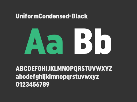 UniformCondensed-Black