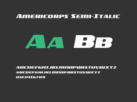 Americorps Semi-Italic