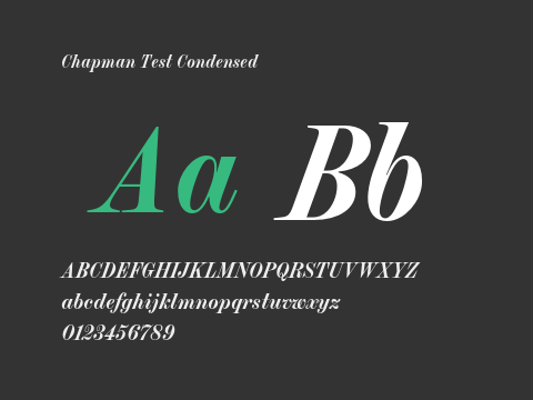 Chapman Test Condensed