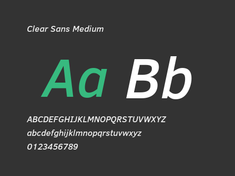 Clear Sans Medium