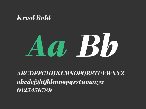 Kreol Bold