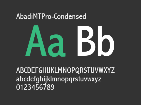 AbadiMTPro-Condensed