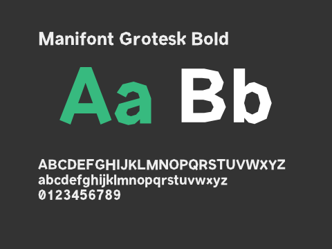 Manifont Grotesk Bold