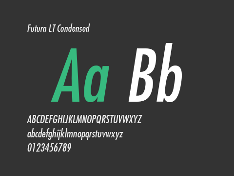 Futura LT Condensed