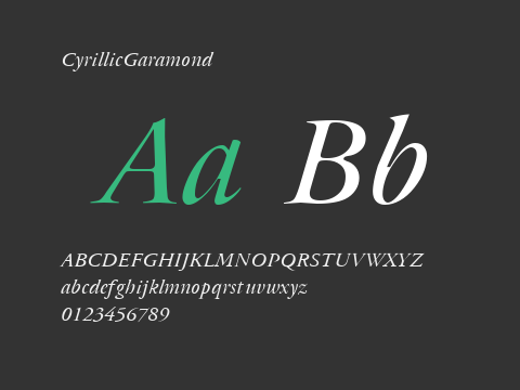 CyrillicGaramond