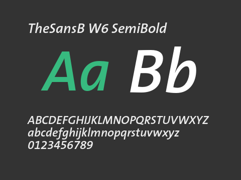 TheSansB W6 SemiBold