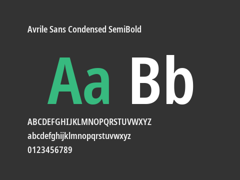 Avrile Sans Condensed SemiBold