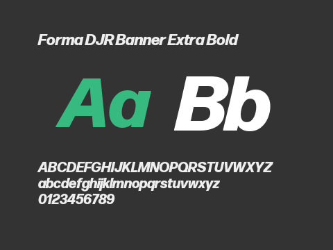 Forma DJR Banner Extra Bold