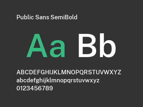 Public Sans SemiBold