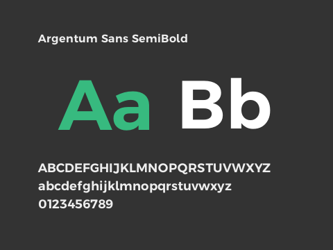 Argentum Sans SemiBold