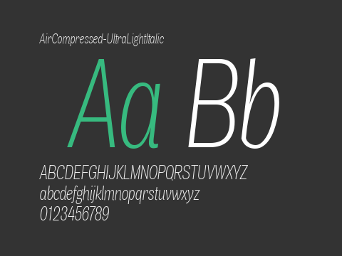 AirCompressed-UltraLightItalic