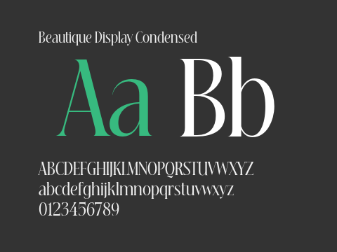 Beautique Display Condensed