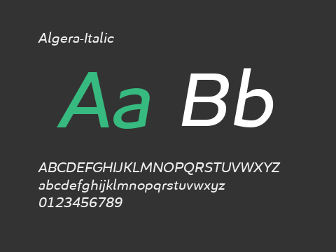 Algera-Italic