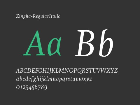 Zingha-RegularItalic