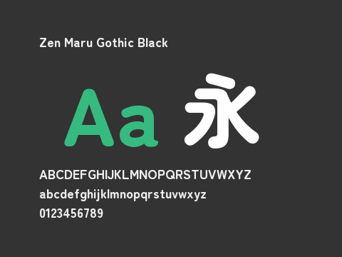 Zen Maru Gothic Black