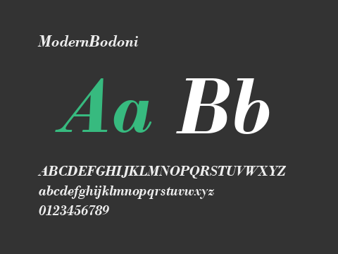 ModernBodoni