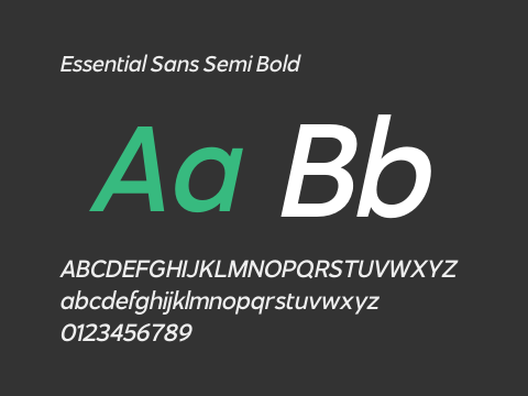 Essential Sans Semi Bold