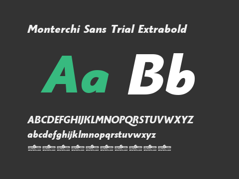 Monterchi Sans Trial Extrabold