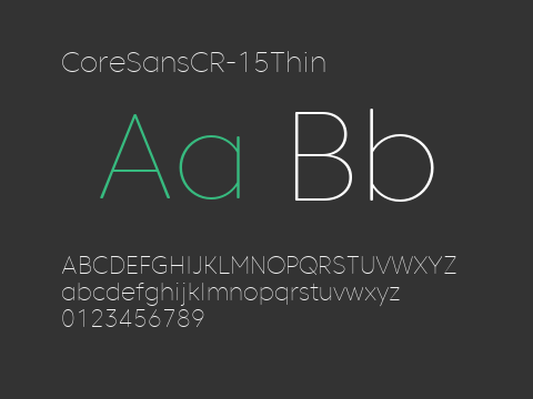 CoreSansCR-15Thin