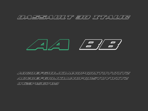 Dassault 3D Italic