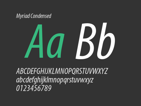 Myriad Condensed