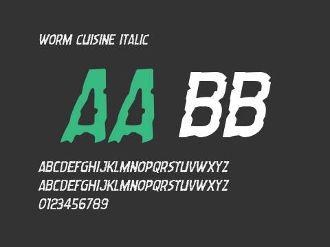 Worm Cuisine Italic