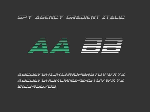 Spy Agency Gradient Italic