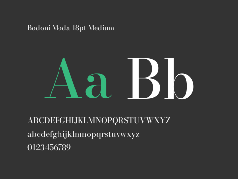 Bodoni Moda 18pt Medium