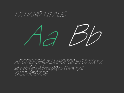 FZ HAND 1 ITALIC