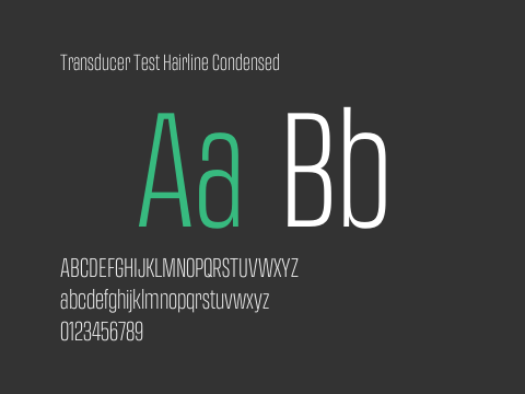 Transducer Test Hairline Condensed