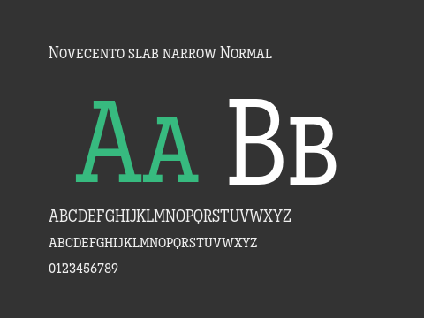 Novecento slab narrow Normal