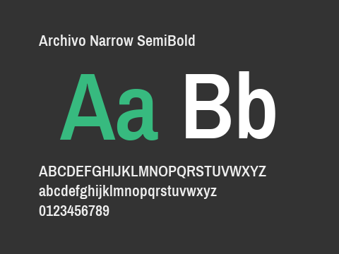 Archivo Narrow SemiBold