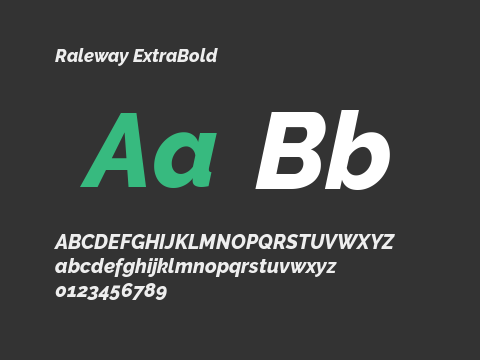 Raleway ExtraBold