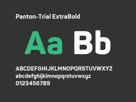 Panton-Trial ExtraBold