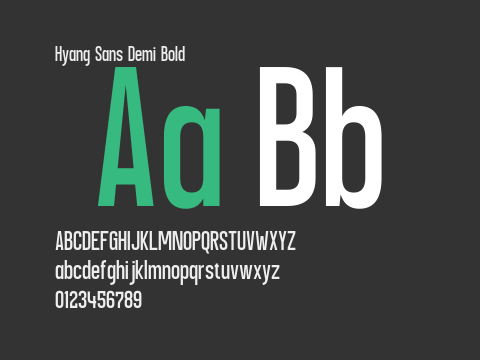 Hyang Sans Demi Bold