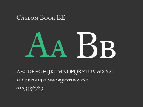 Caslon Book BE