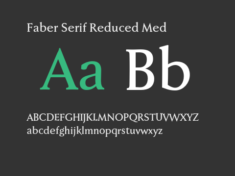 Faber Serif Reduced Med