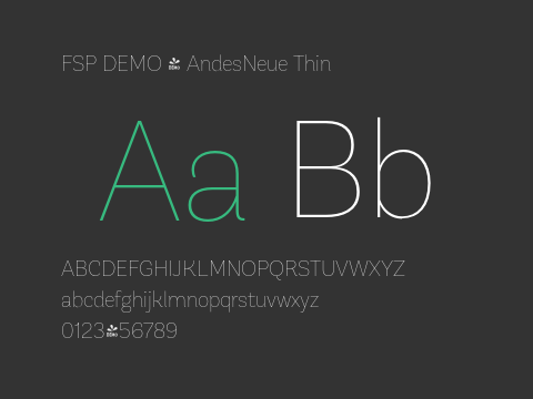 FSP DEMO - AndesNeue Thin