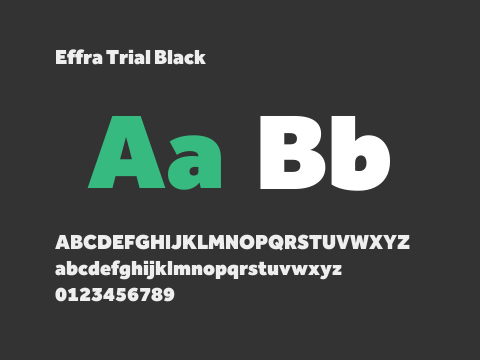 Effra Trial Black