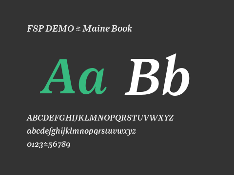 FSP DEMO - Maine Book