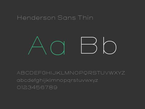 Henderson Sans Thin