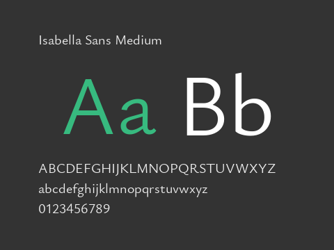 Isabella Sans Medium