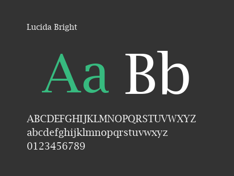 Lucida Bright